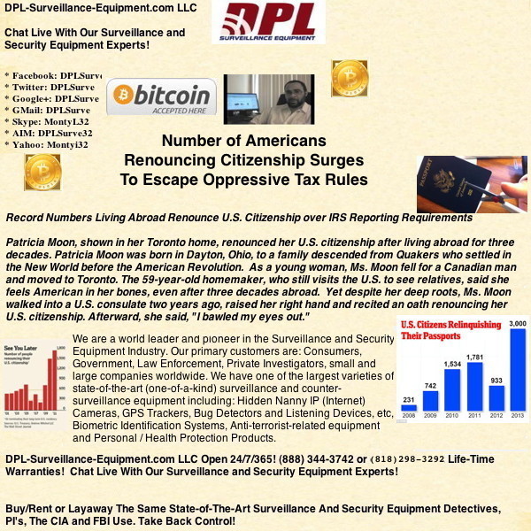 Number of Americans Renouncing Citizenship Surges To Escape Oppressive Tax Rules (#GotBitcoin?)