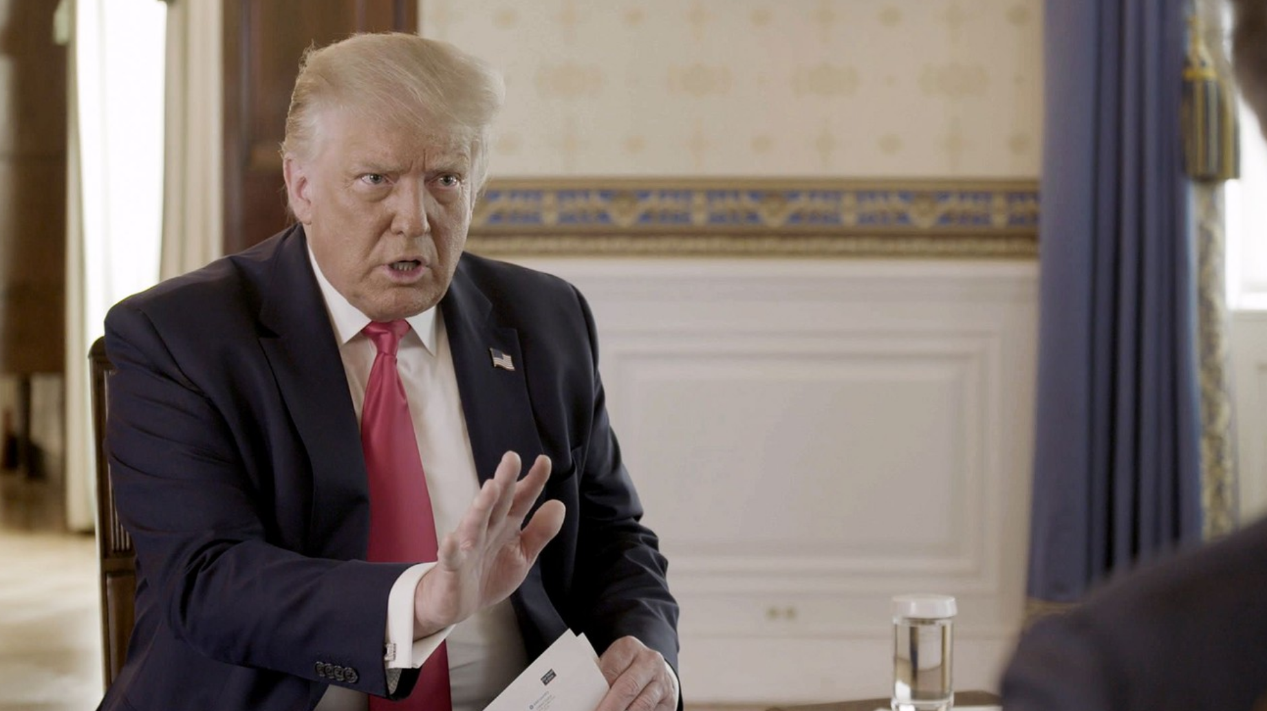 Trump Speaks With Jonathan Swan Of Axios On The Publication’s HBO Program