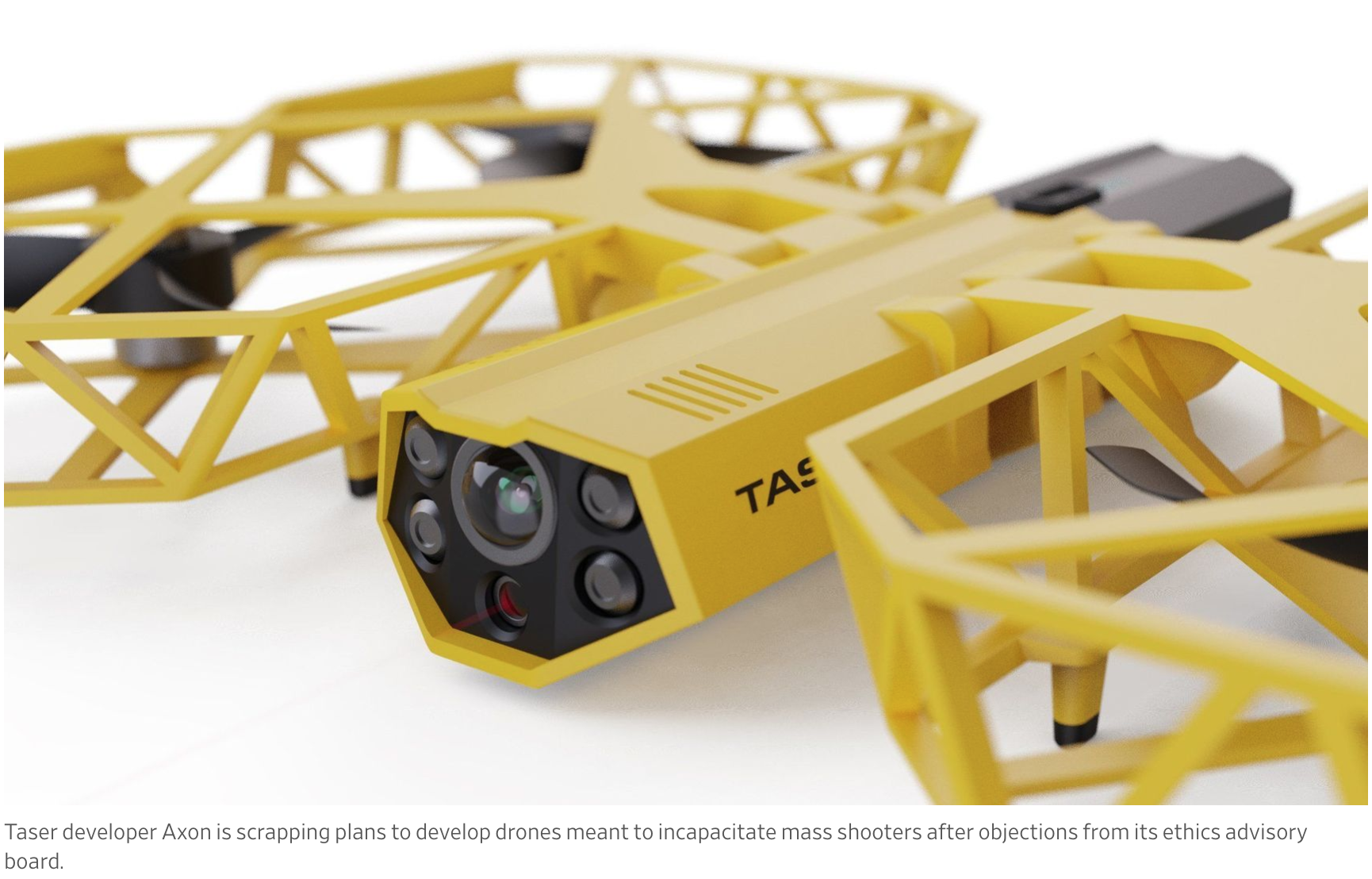 Axon Ditches Plans For Weaponized Taser Drones As Majority Of Ethics Board Resigns