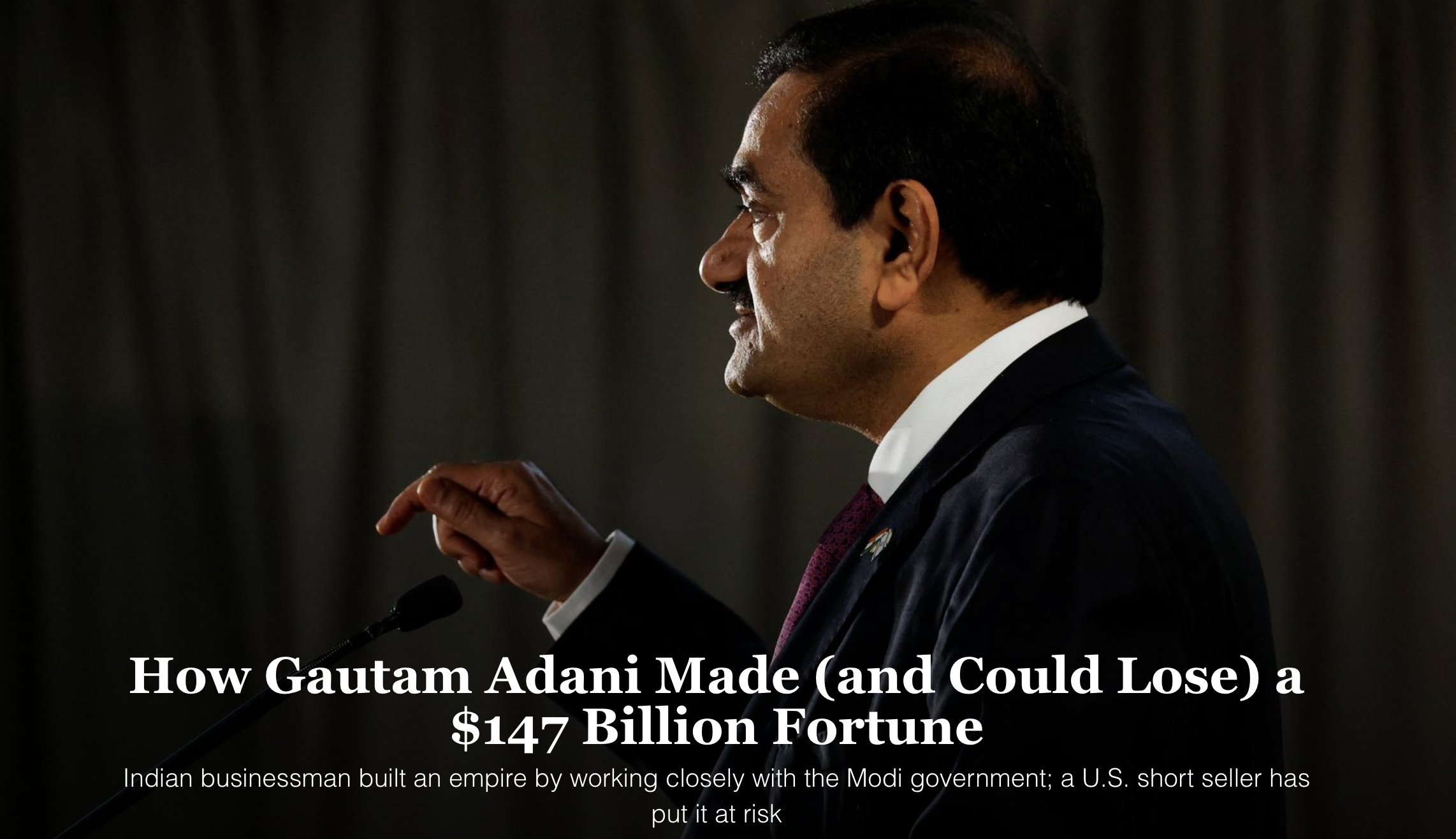 Gautam Adani Was Briefly World's Richest Man Only To Be Brought Down By An American Short-Seller