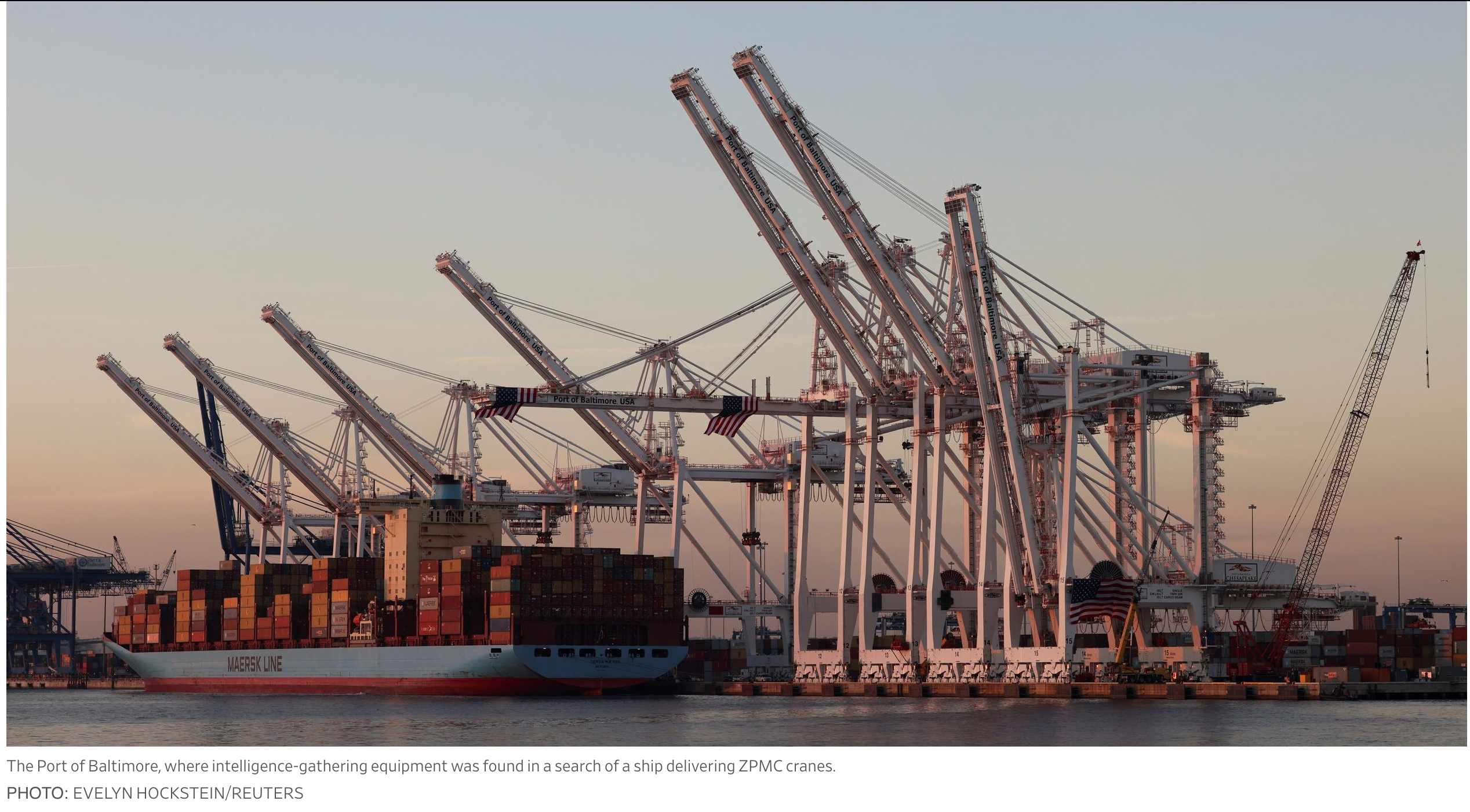 Pentagon Sees Giant Cargo Cranes As Possible Chinese Spying Tools
