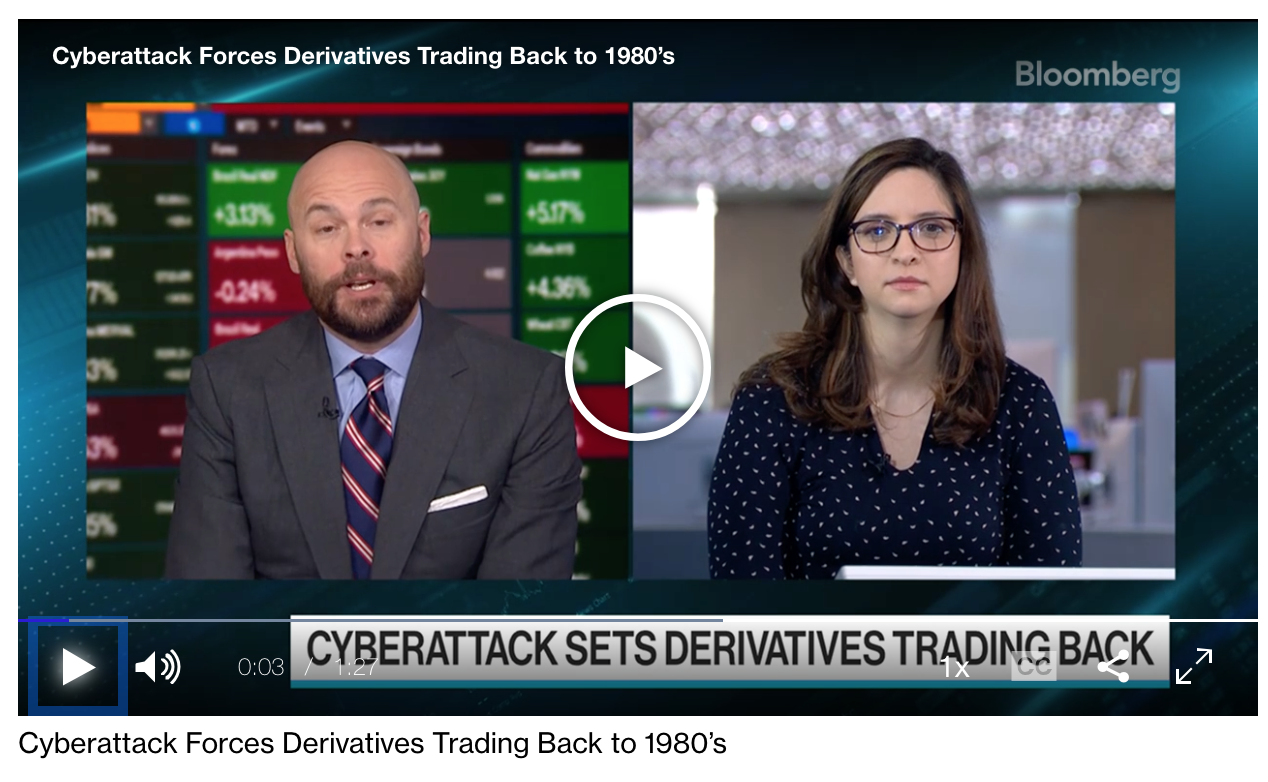 Cyberattack Sends Quadrillion Dollars Derivative's Trading Markets Back To The 1980s #GotBitcoin