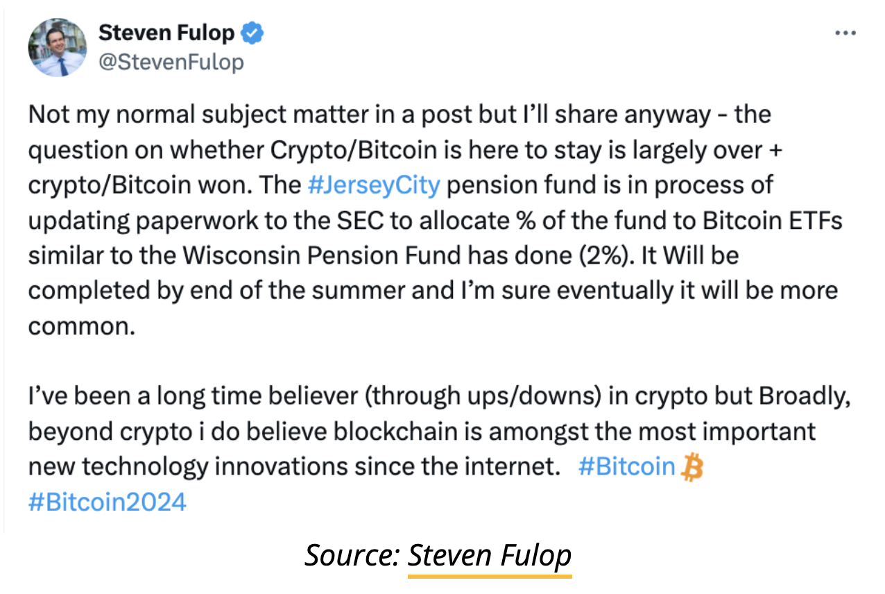 Pension Funds And Insurance Firms Alive To Bitcoin Investment Proposal